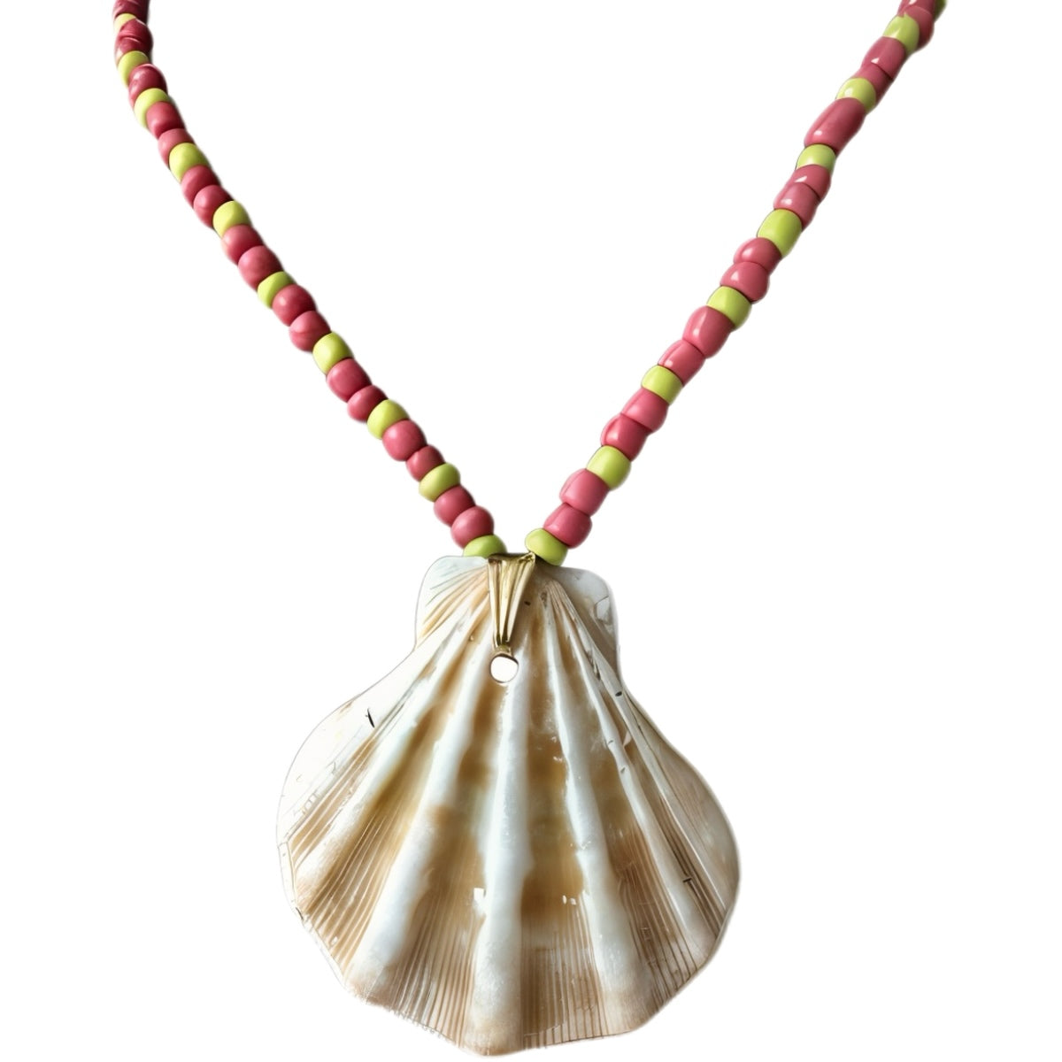 Moana - coral orange & lime green