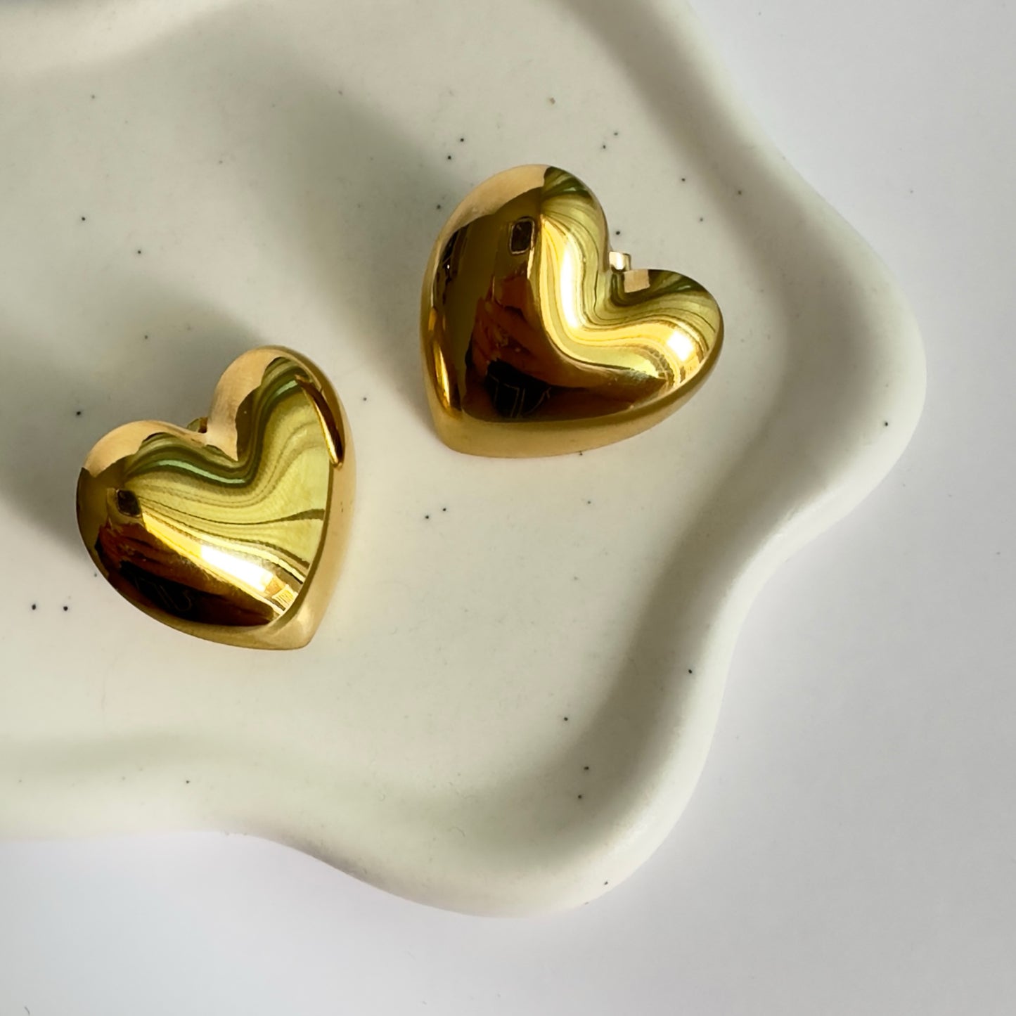 Chuncky heart gold
