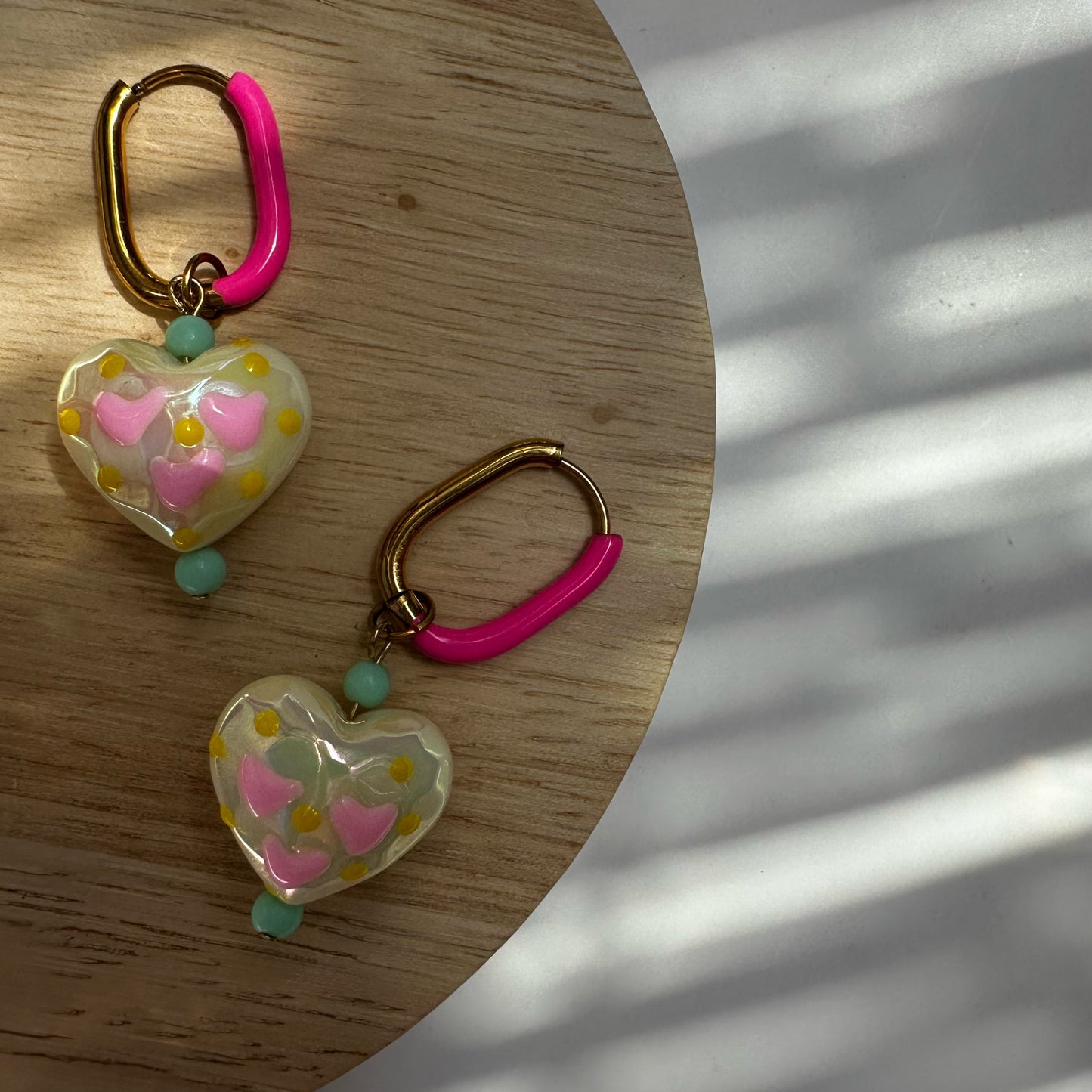 Miami - hot neon pink & mint green