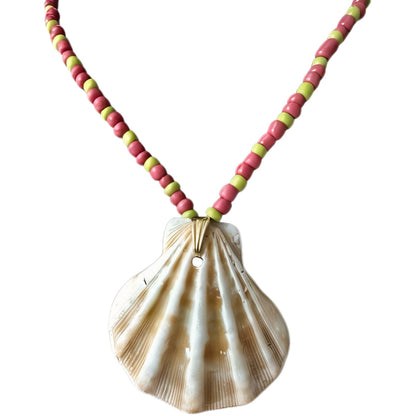 Moana - coral orange & lime green