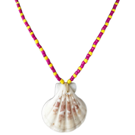 Moana - magenta pink & lemon yellow
