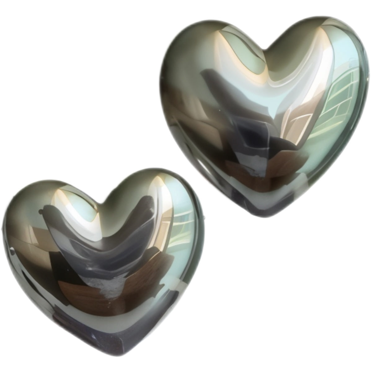 Chuncky heart silver