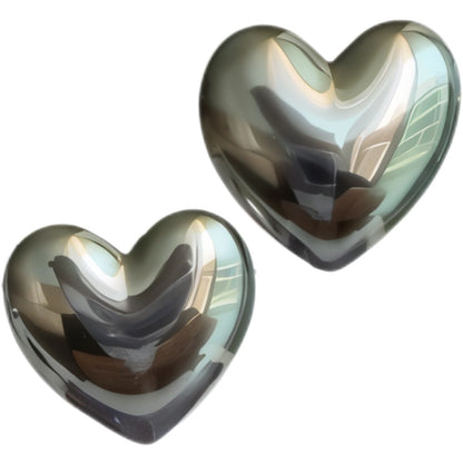 Chuncky heart silver